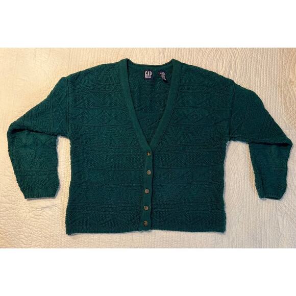 GAP Green cardigan
Gorgeous green color 
Size small - Picture 3 of 6